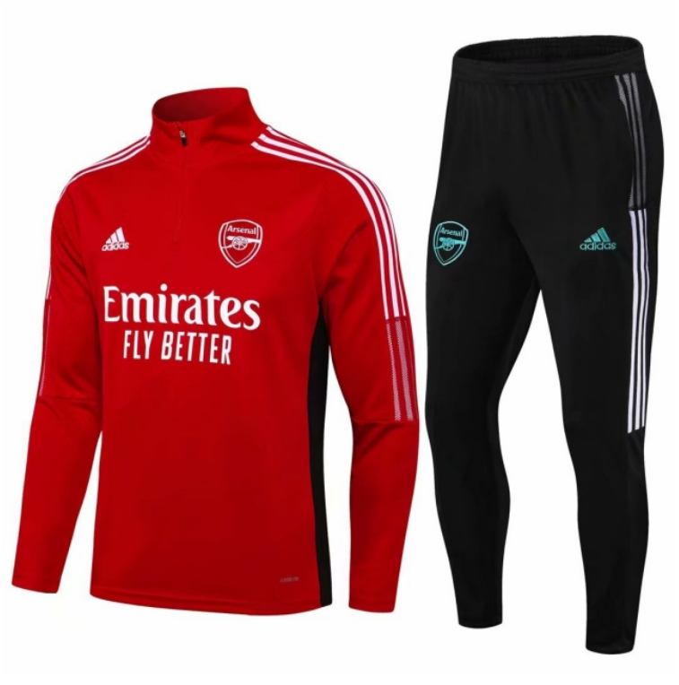 2021/22 Arsenal Red Training Kits Sweatshirt with Pants